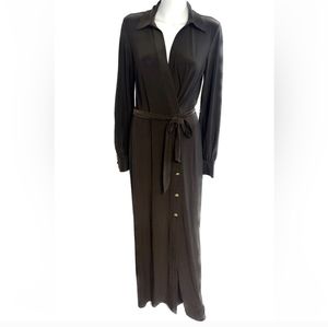 Taylor Women's Brown Long Sleeve Maxi Dress